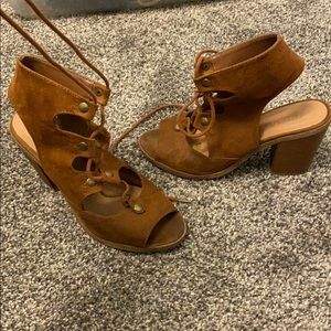 Brown Bootie Heels